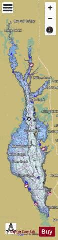 Cascade Reservoir (Lake Cascade) Fishing Map | Nautical Charts App