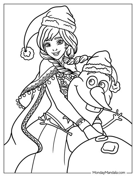 24 Disney Christmas Coloring Pages (Free PDF Printables)