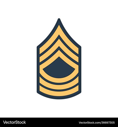 Master sergeant msg soldier military rank insignia