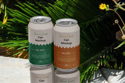 Free Beverage Can Mockup (PSD)