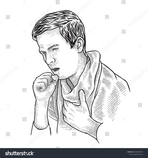 1,086 Coughing sketch Images, Stock Photos & Vectors | Shutterstock