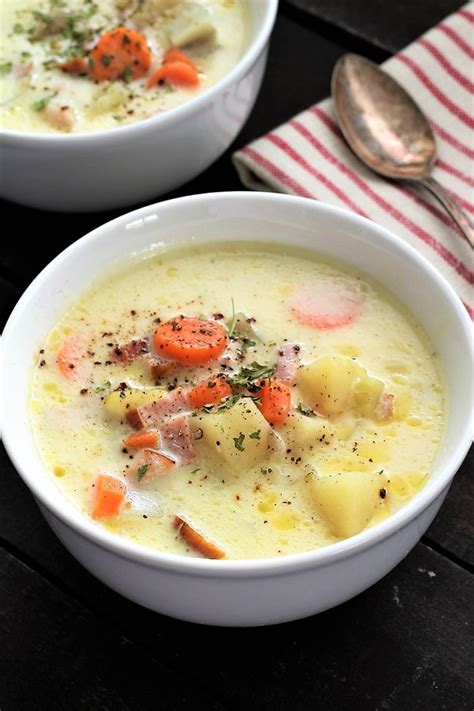 Creamy Potato Ham Soup - My Recipe Treasures