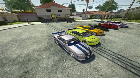 some vehicles from FAST & FURIOUS MOD image - California Megamod for Grand Theft Auto: San ...