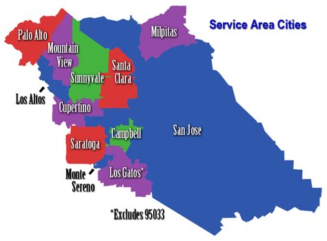 Santa Clara County Cities Map | Hiking In Map