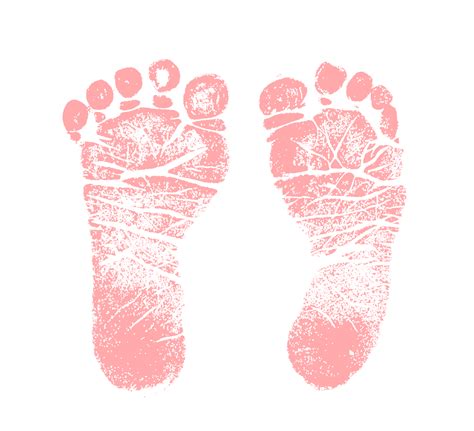 Baby Girl Feet Clip Art Pics For Pink Baby Footprint Clipart | Baby feet art, Baby footprints ...