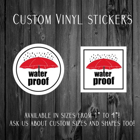 Custom Vinyl Stickers Custom Waterproof Stickers Available - Etsy