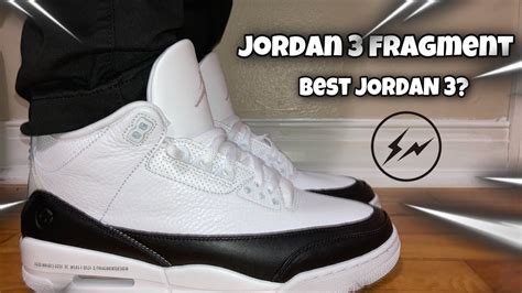 Jordan 3 Fragment Review ON FEET! (BEST JORDAN 3 HANDS DOWN!) - YouTube