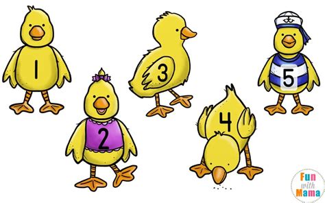 5 Little Ducks Printable