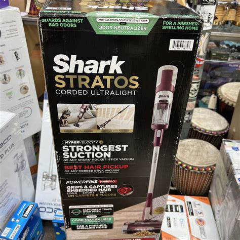 Shark STRATOS Corded Ultralight Stick Vacuum HZ3000 Red/Silver BRAND NEW 622356588348 | eBay