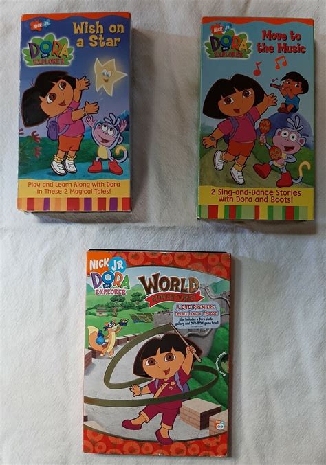 Dora the Explorer 2 VHS tapes & 1 DVD (2001-2006) 97368400047 | eBay