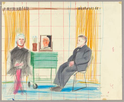 Study for "My Parents and Myself" | David Hockney: Drawing from Life ...