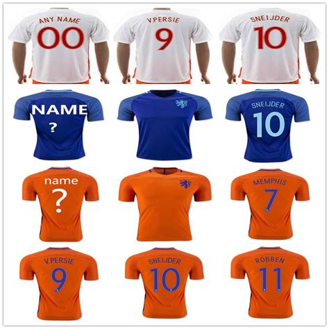 2017 Netherlands Soccer Jerseys 9 V.Perisie 10 Sneijder 11 Robben 8 ...