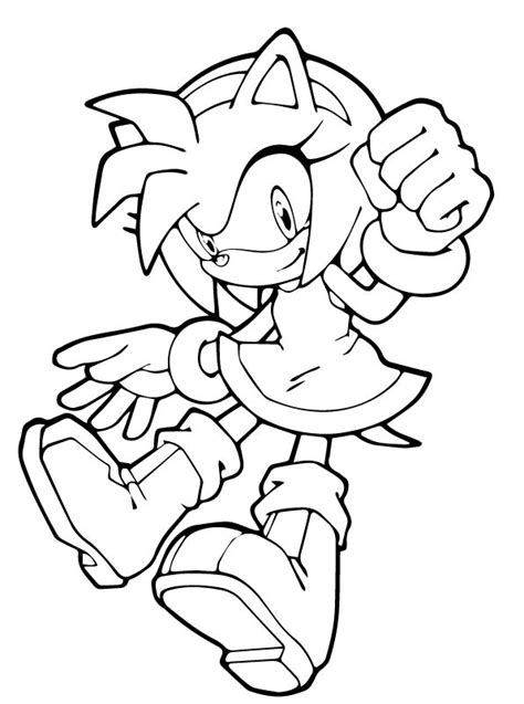 Kids-n-fun.com | Coloring page Sonic Amy Rose