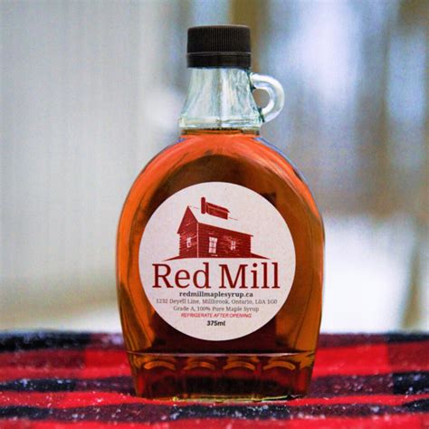 All Natural Ontario Maple Syrup 375ml - Red Mill Maple Syrup