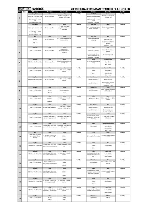 Ironman Training Calendar - Gayle Johnath