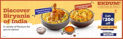 Order Biryani, Kebabs & Curries Online | Biryani Near Me | Ekdum!