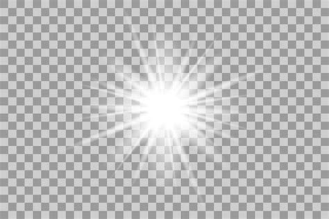 Vector white light effects. Flash. | White light, Light effect, Light flare