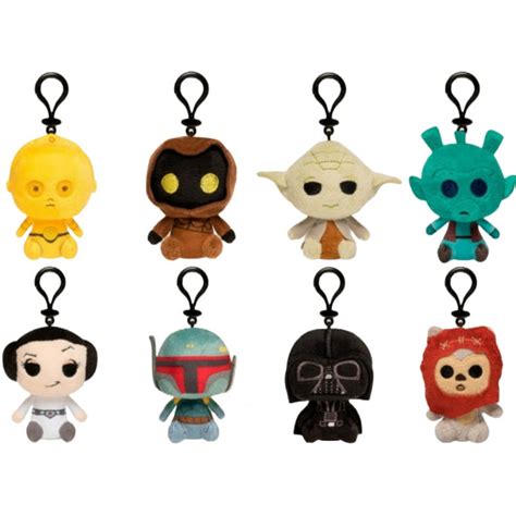 STAR WARS Mystery Mini Plushies als Schlüsselanhänger Zufallsauswahl