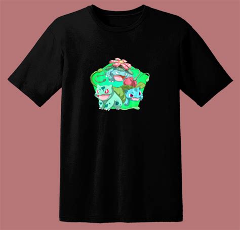 Bulbasaur Pokemon Evolution Chart Custom 80s T Shirt - Mpcteehouse.com