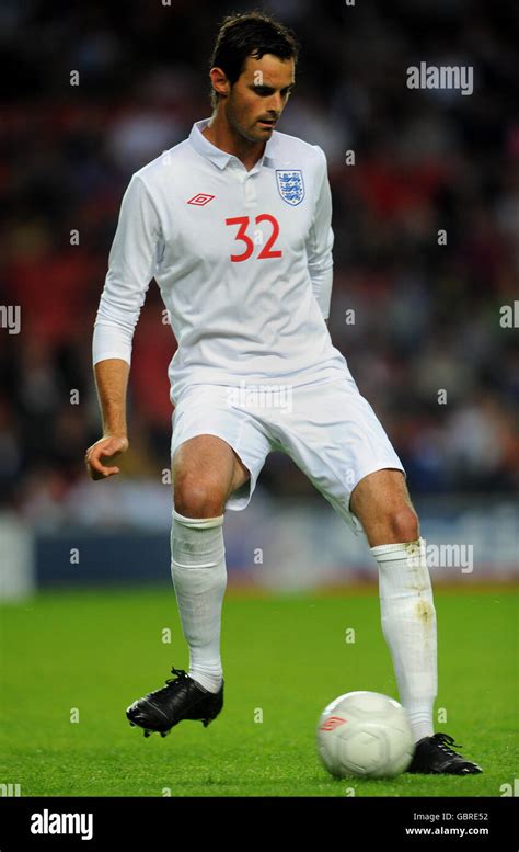 England goalkeeper Joe Lewis is brought onto the pitch in an outfield ...