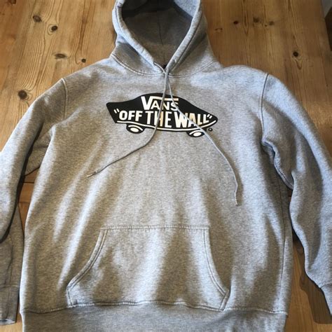 Vans Men's Grey Hoodie | Depop