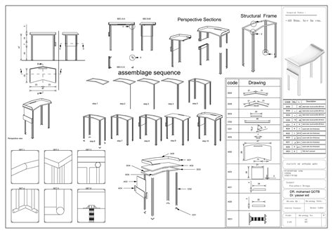 technical furniture drawings :: Behance