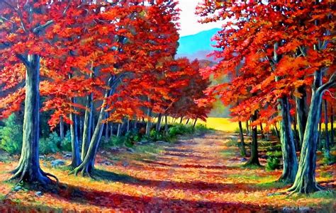 Imágenes Arte Pinturas: Paisajes de Otoño, Pinturas al Óleo, Frank Wilson