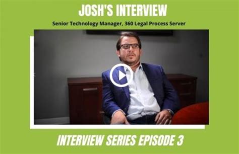 Josh's Interview Series EPISODE 3