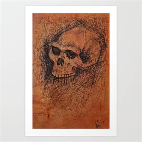 erectus skull Art Print by Matthew Jastrzemski | Society6