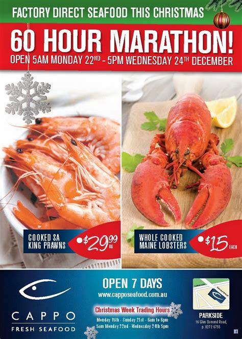 Sharing Love for Fresh Seafood: Christmas Specials - Cappo Seafood Parkside