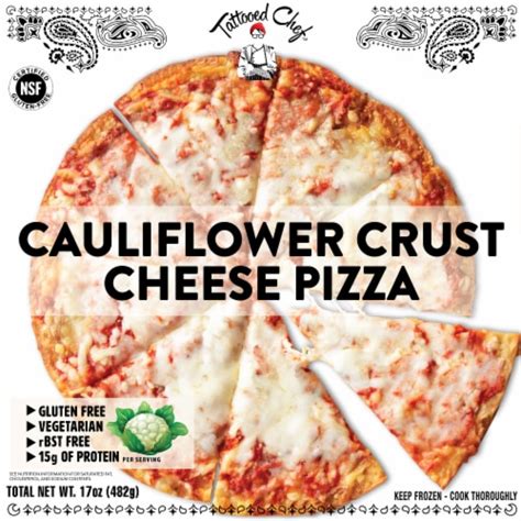 Tattooed Chef™ Cauliflower Crust Cheese Frozen Pizza, 17 oz - Kroger