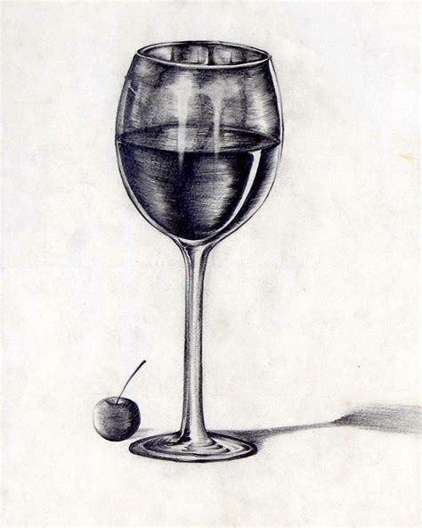 The gallery for --> Wine Glass Pencil Drawing | Wine glass drawing, Pencil drawings, Wine glass