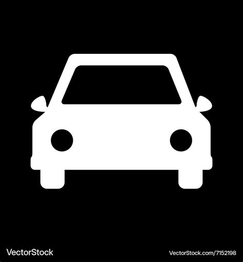 White car icon Royalty Free Vector Image - VectorStock