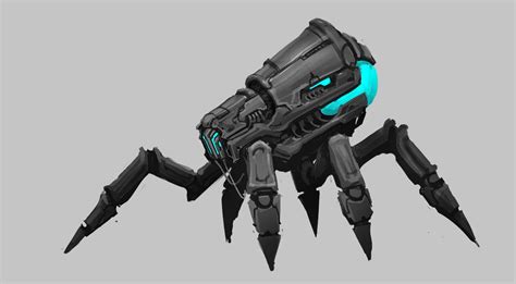 ArtStation - Spider robot, Nagy Norbert | Spider robot, Robot concept art, Robot art