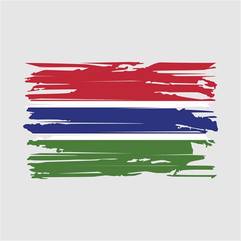 Gambia Flag Brush Vector 20073402 Vector Art at Vecteezy