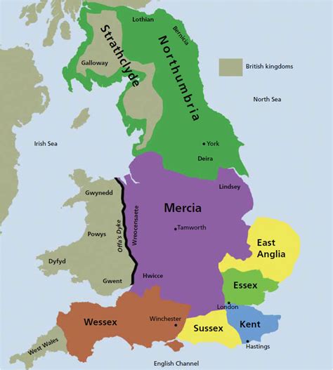 Map Of Ancient Kingdoms Of England | secretmuseum