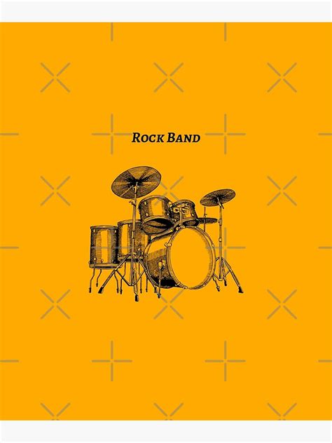 "Rock Band" Poster for Sale by ZahraMehtab | Redbubble