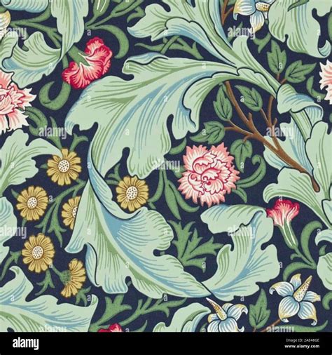 vintage William Morris pretty pattern artwork Stock Photo - Alamy