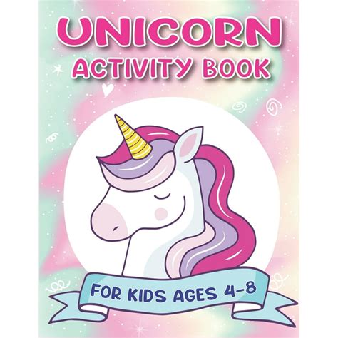 Unicorn Activity Book for Kids Ages 4-8 : Cute Beautiful Unicorn Activity Book For Kids - A Fun ...