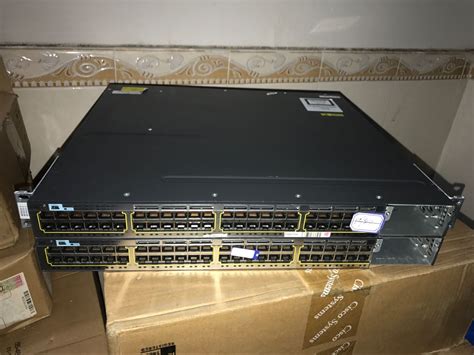 Cisco 3750 ws-c3750x-48p-s POE+ 48 port 2 x 715W power switch with SFP module [ws-c3750x-48p-s ...