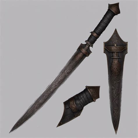 Obsidian sword by chivalricbard on DeviantArt