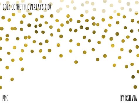 Gold Confetti Transparent Vector Hd Images, Gold Confetti With - Clip ...