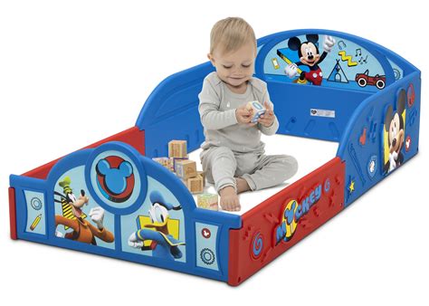 Mickey Mouse Plastic Sleep and Play Toddler Bed - Delta Children