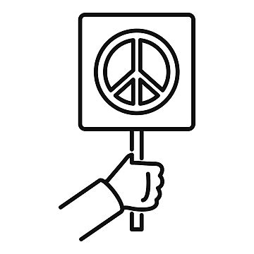 Hippie Peace Symbol Vector Sketch Emblem Vector, Vector, Sketch, Emblem PNG and Vector with ...