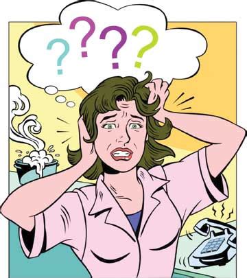 stressed woman cartoon - Clip Art Library