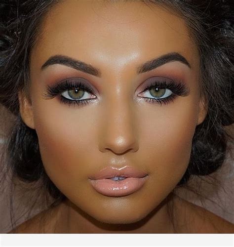 A makeup for this hair | Tan skin makeup, Glam makeup look, Glam makeup