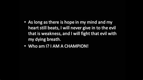 I am a Champion Motivational Lyrics - YouTube