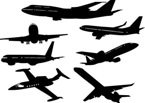 Airplane silhouettes — Stock Vector © Dazdraperma #1262978