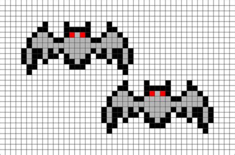 Bats Pixel Art | Pixel art pattern, Pixel art, Easy pixel art