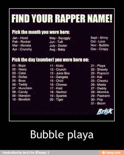 What's your rapper name | Funny name generator, Funny names, What is ...